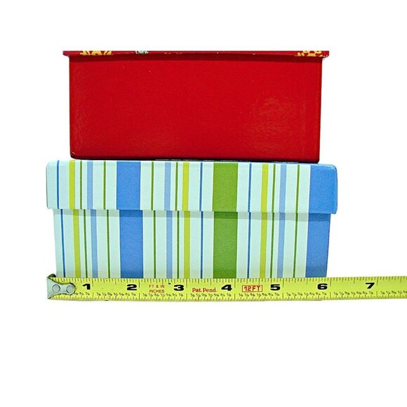 Lot 3 Holiday Nested Gift Boxes Nesting Sets Various Colors Designs and Sizes - Picture 10 of 10